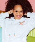AE x Bubble Fleece Hoodie - White